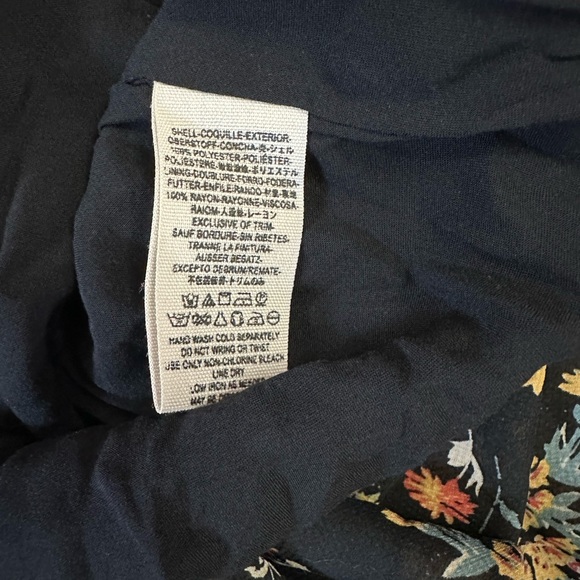 Free People Chiffon Lilou Dress in Black Print XS - Picture 10 of 11